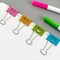 Wrapables Smiling Face Binder Clips for Office, Paper Clamps, Paper Clips